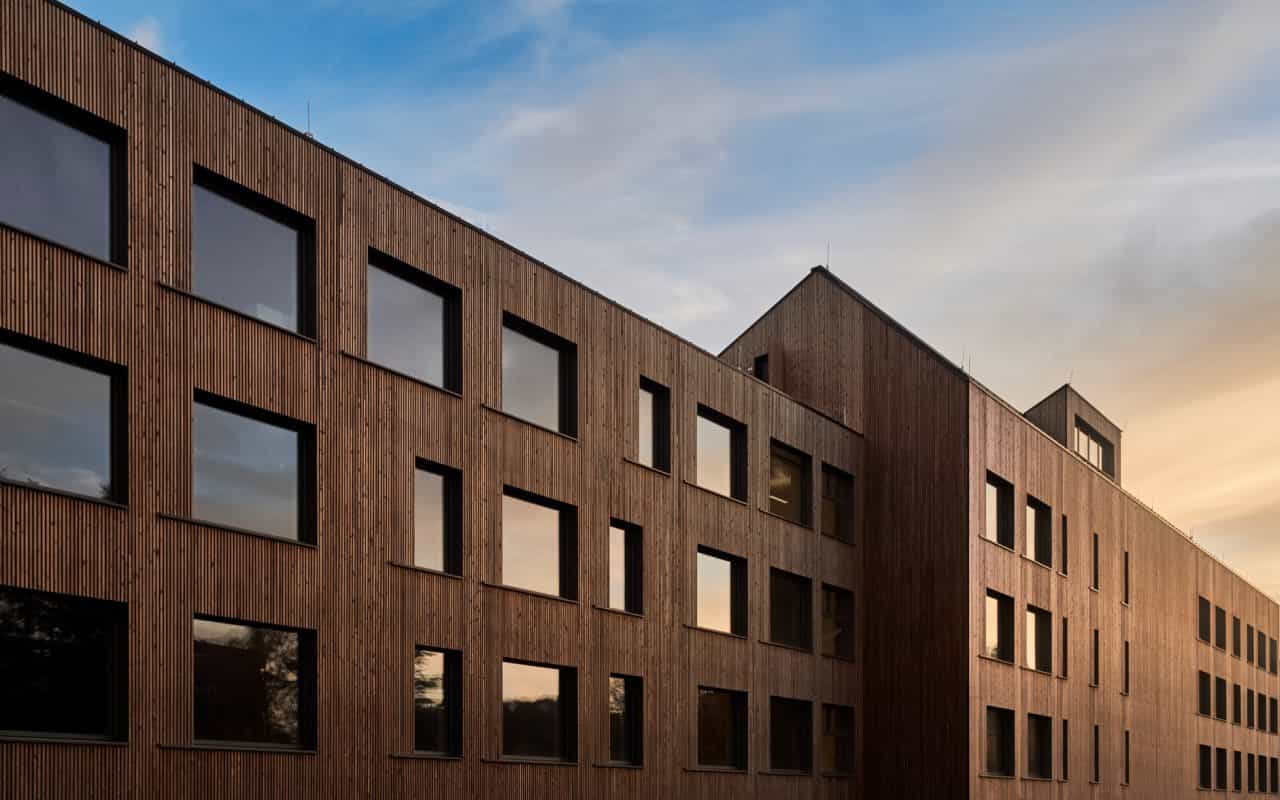 Plusenergie-Gebäude aus Holz | Krankenschwesternschule Ettelbrück